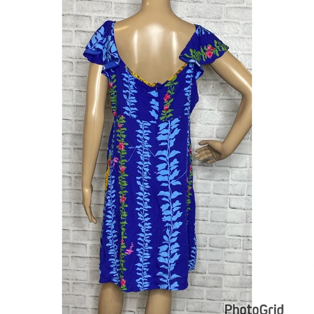 Mamo Howell Hawaii vintage mini dress floral - Picture 3 of 9